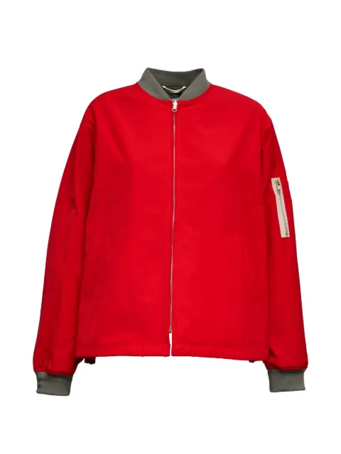 Department 5 zip ribbed-trim bomber