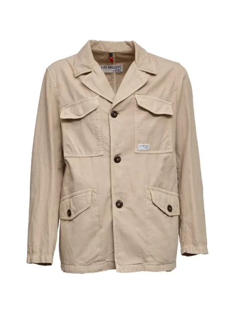 Fay chamarra con bolsillo de parche