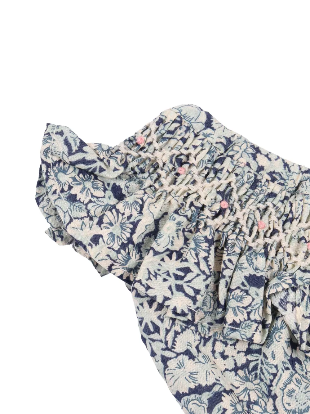  Bonpoint Bas De Bikini à Fleurs - Bleu 