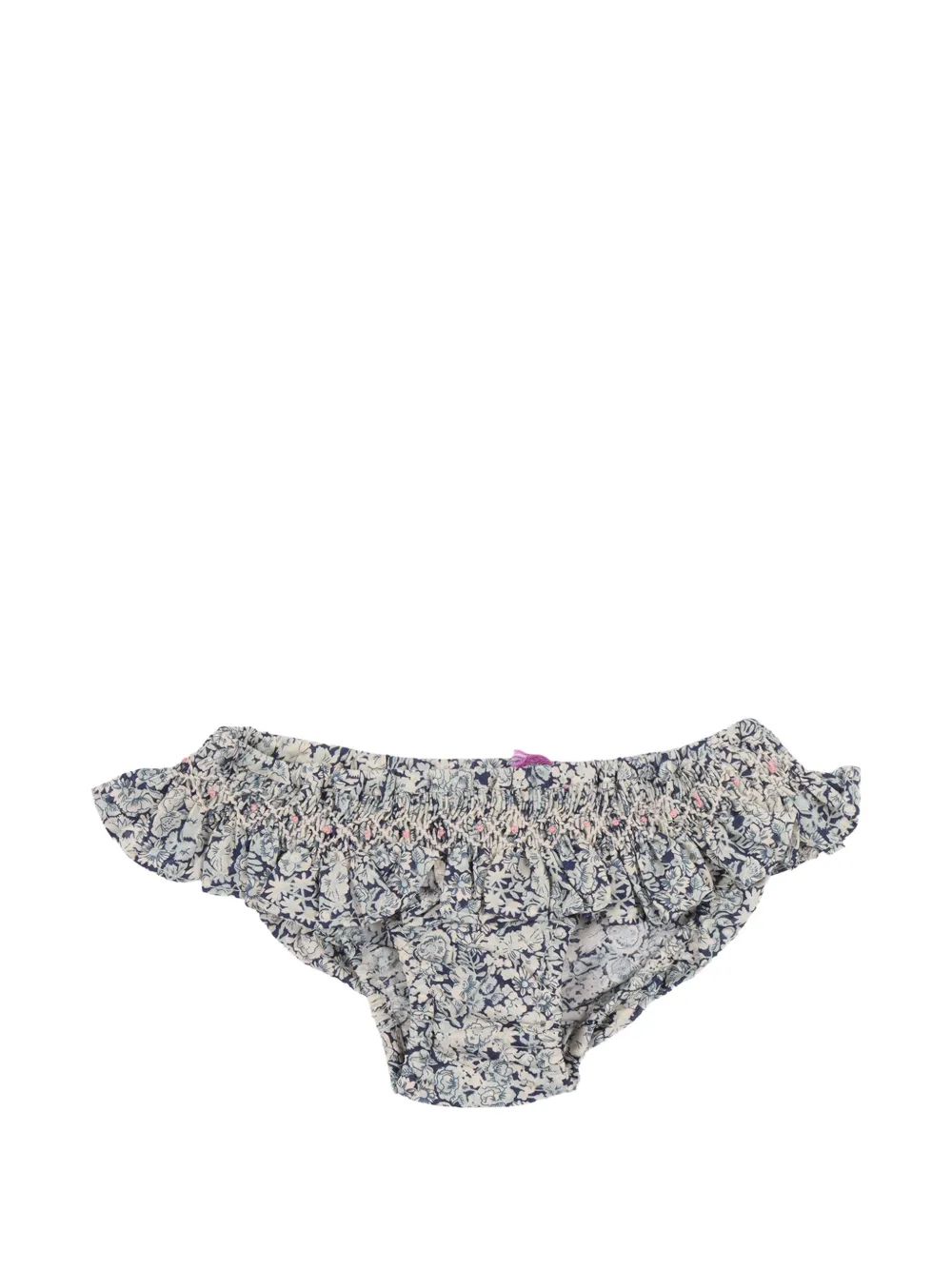 Bonpoint ruffled floral bikini bottom - Blu