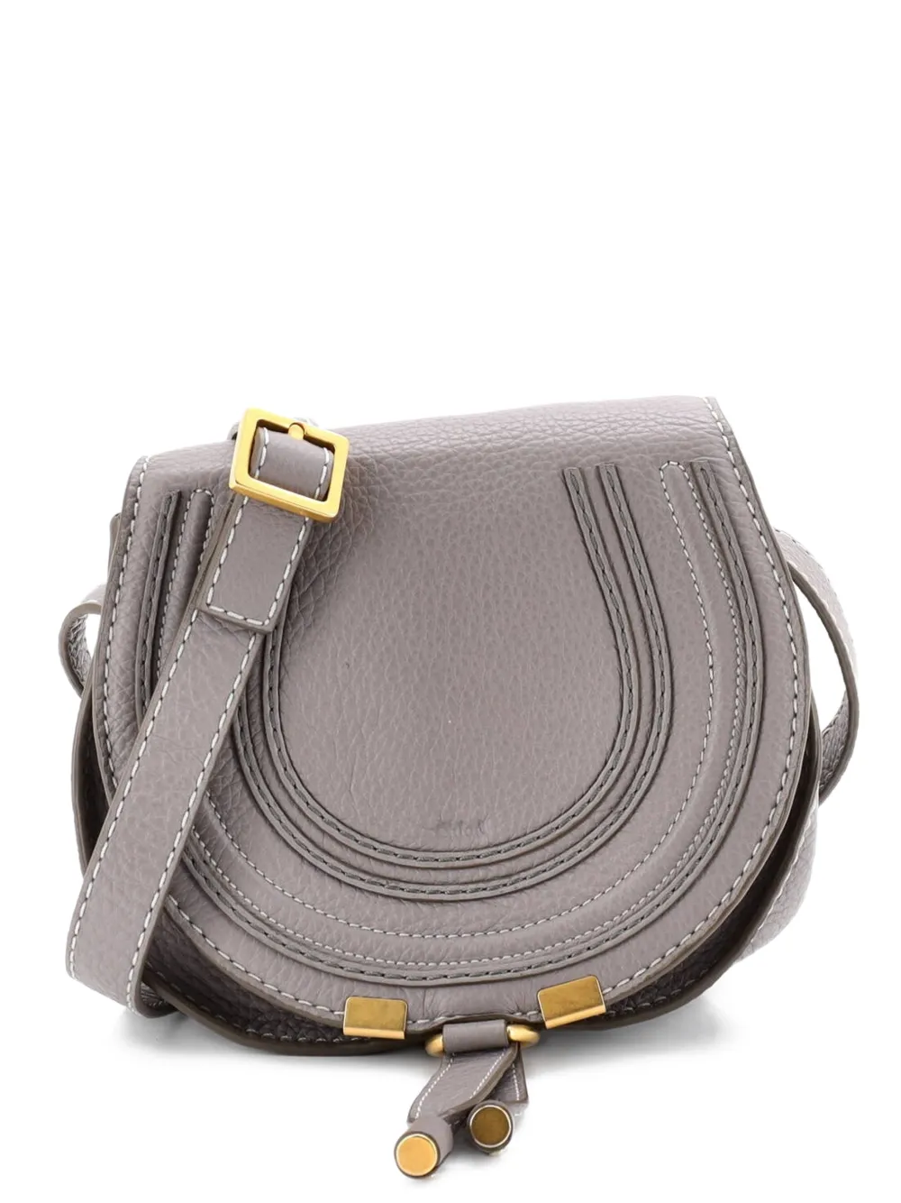 Chloé Pre-Owned Marcie Leather Small crossbody bag - Grigio