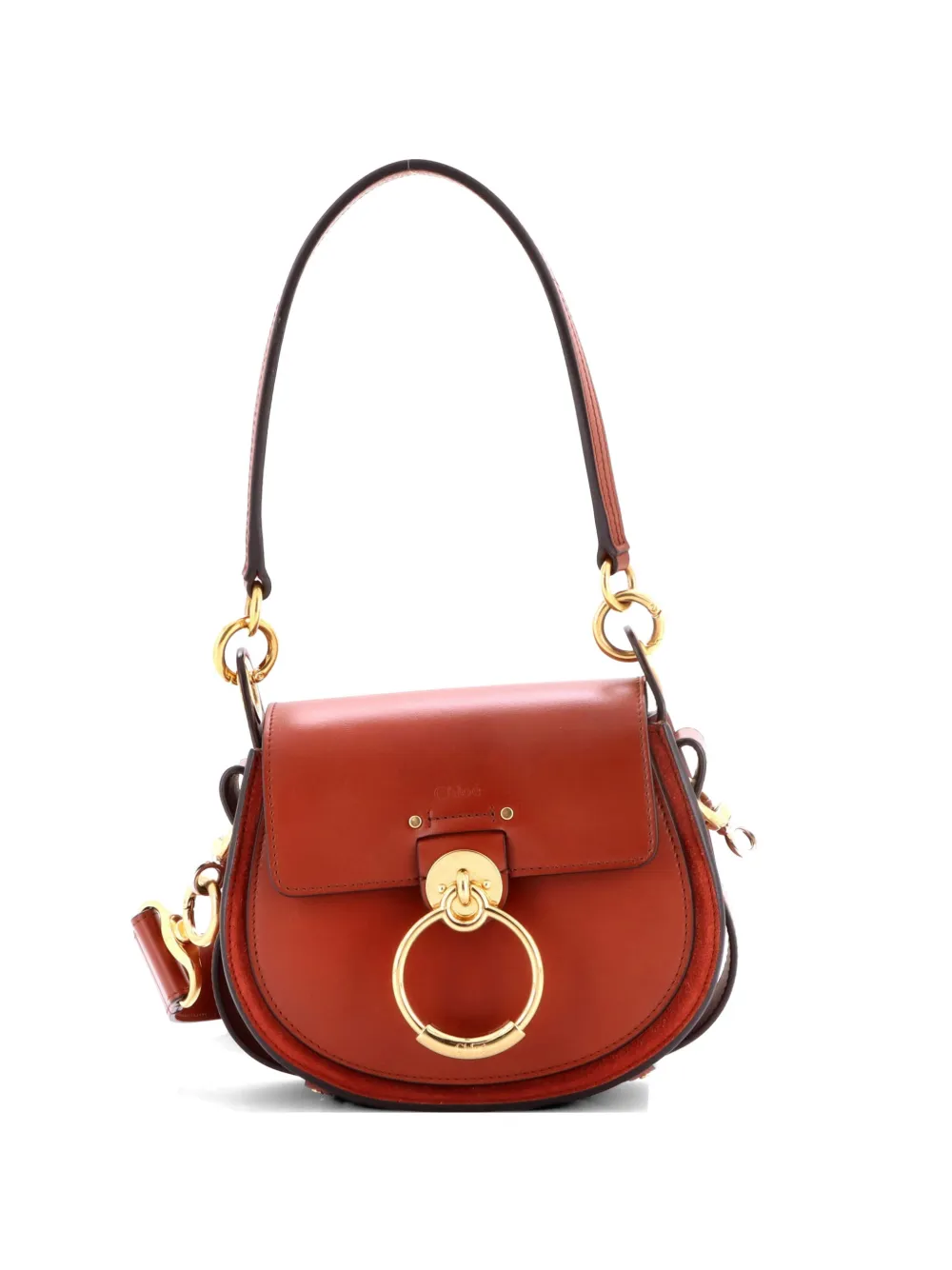 Chloé Pre-Owned Borsa a spalla Tess piccola in pelle - Marrone