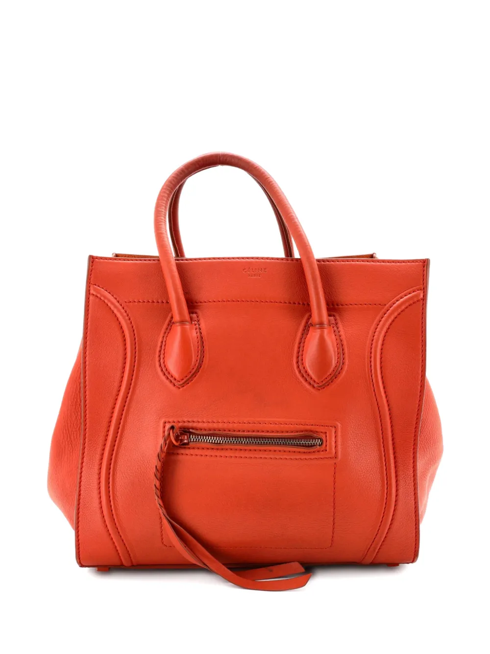 Celine Pre-Owned Phantom Bag Grainy Leather Medium tote bag - Arancione