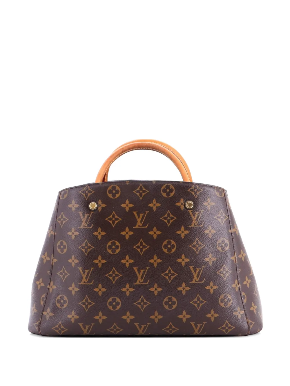 Louis Vuitton Pre-Owned Borsa tote Montaigne MM in tela con monogramma - Marrone