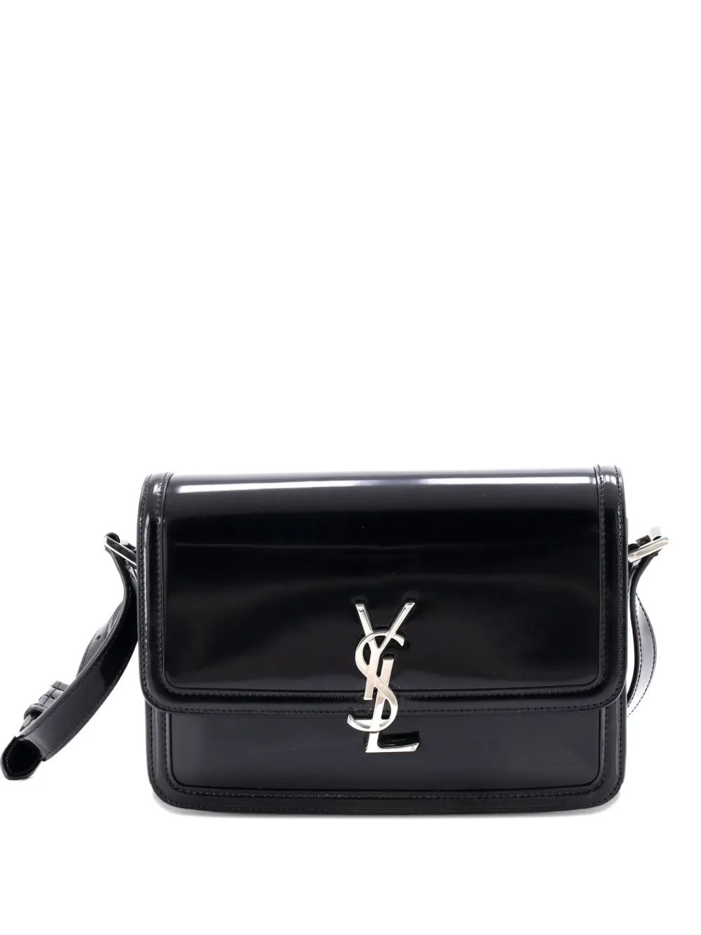 Saint Laurent Pre-Owned Solferino Bag Patent Medium shoulder bag - Nero