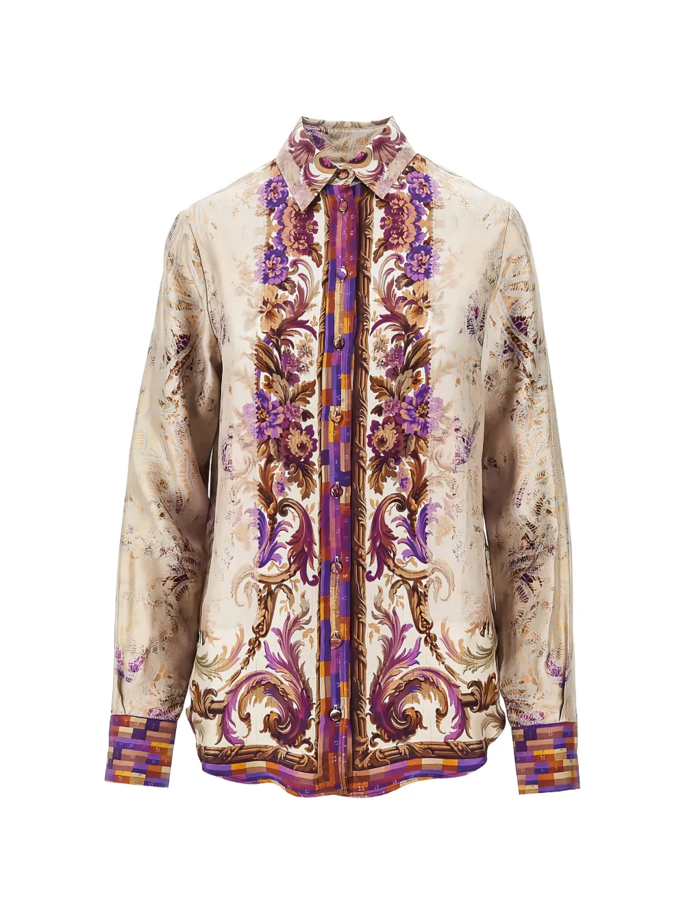 Pierre-Louis Mascia Aloe floral-print shirt - Toni neutri