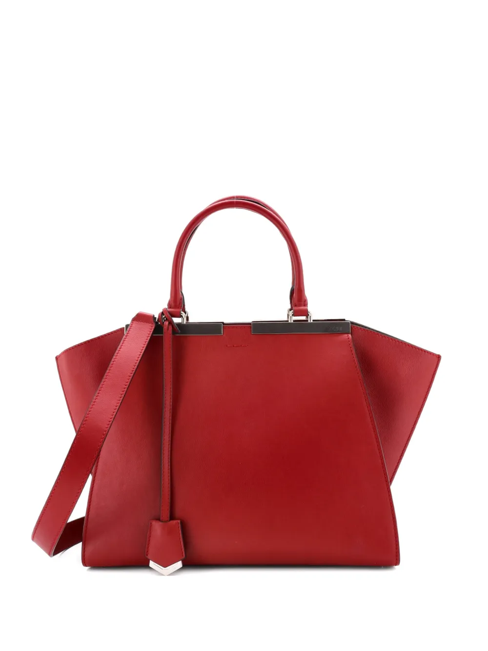 Fendi Pre-Owned Petite 3Jours Bag Leather satchel - Rosso