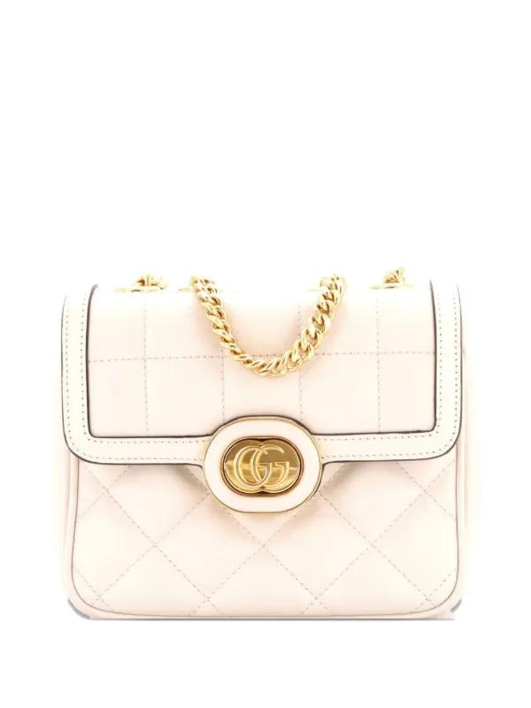 Gucci Pre-Owned デコ チェーン フラップ バッグ マテラッセ レザー 
