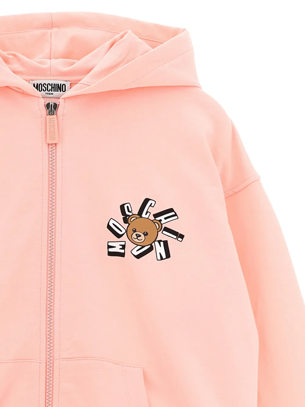 Moschino Kids Trainingspak met print en rits Roze