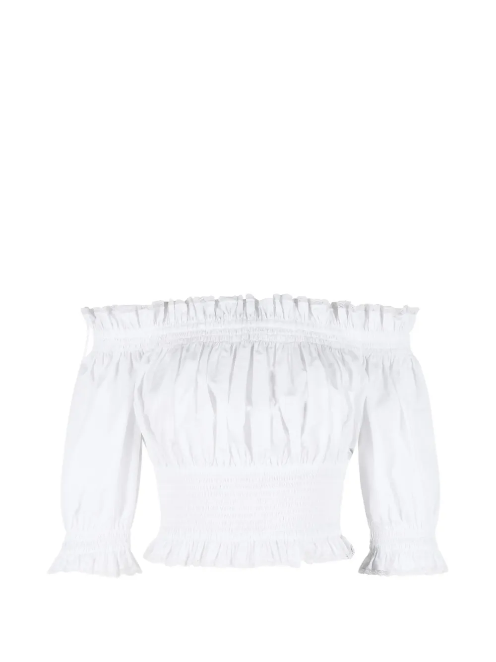 Dolce & Gabbana ruffled top - Bianco