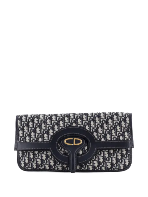 Christian Dior Pre-Owned bolsa de mano Fold Over Oblique de lona