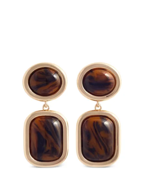 Self-Portrait aretes con armazón estilo carey