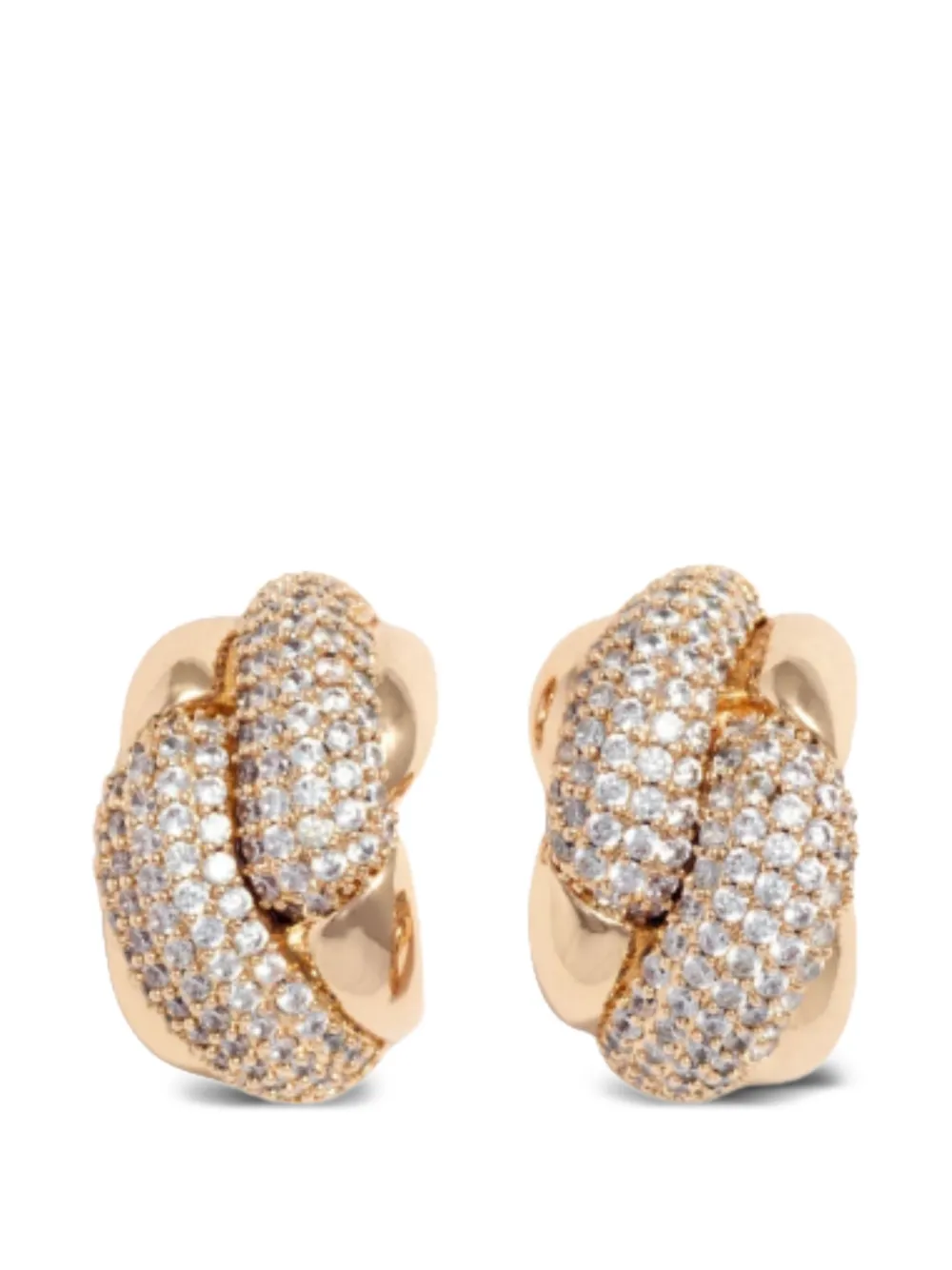 Self-Portrait Orecchini con cristalli - Oro