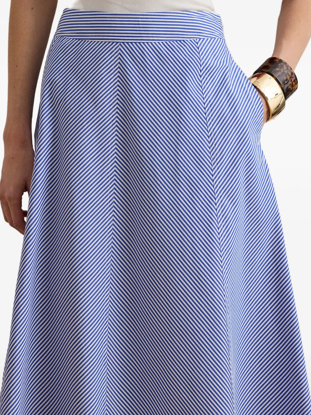 Lauren Ralph Lauren Gestreepte rok Blauw