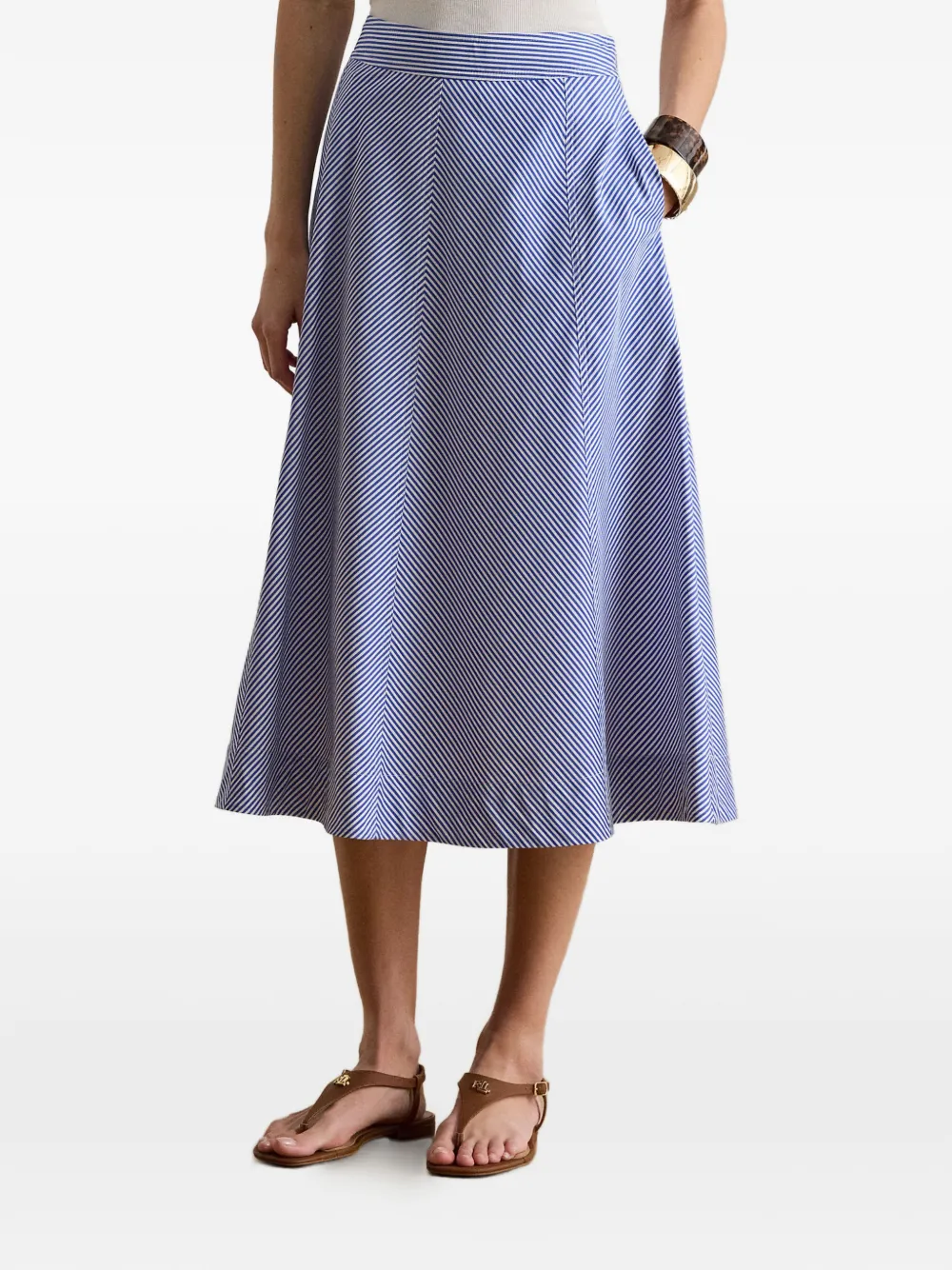 Lauren Ralph Lauren Gonna a righe - Blu