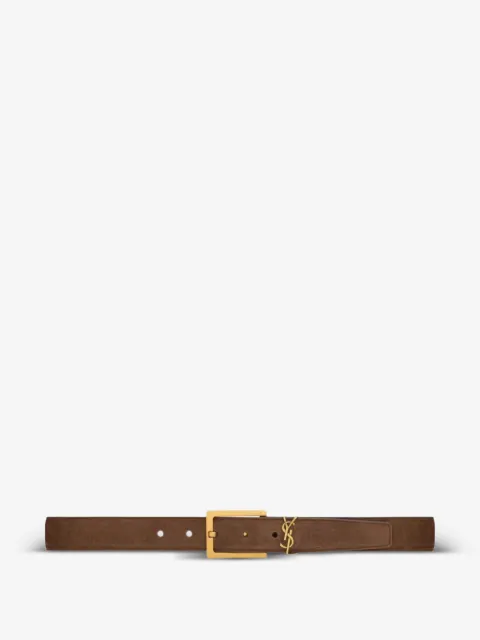 Saint Laurent cinturón con hebilla de logo