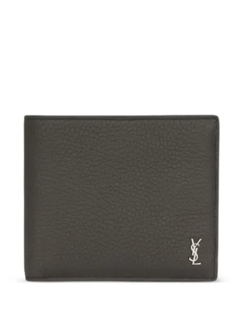 Saint Laurent logo calf leather wallet