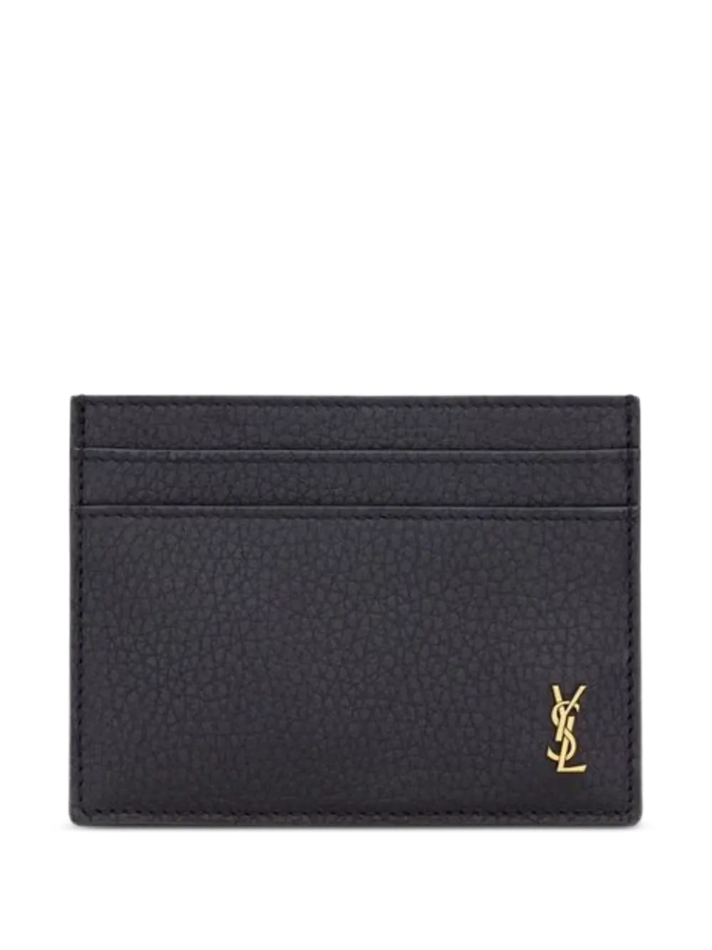 Saint Laurent logo-plaque wallet - Schwarz