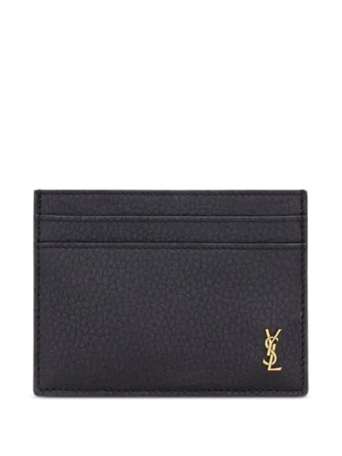 Saint Laurent logo-plaque wallet