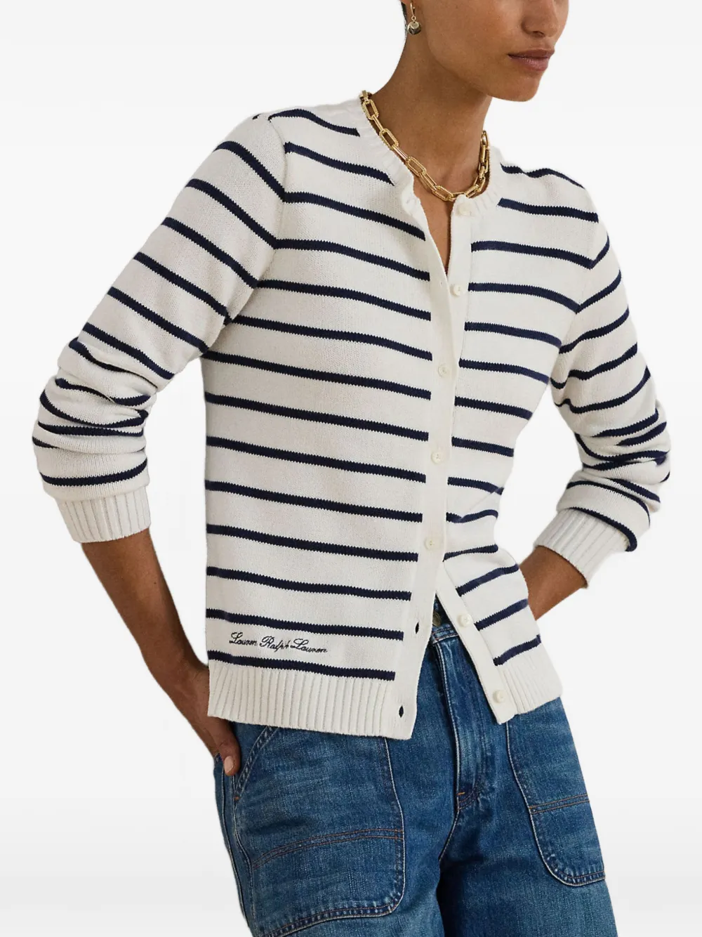 Lauren Ralph Lauren Gestreept vest Wit
