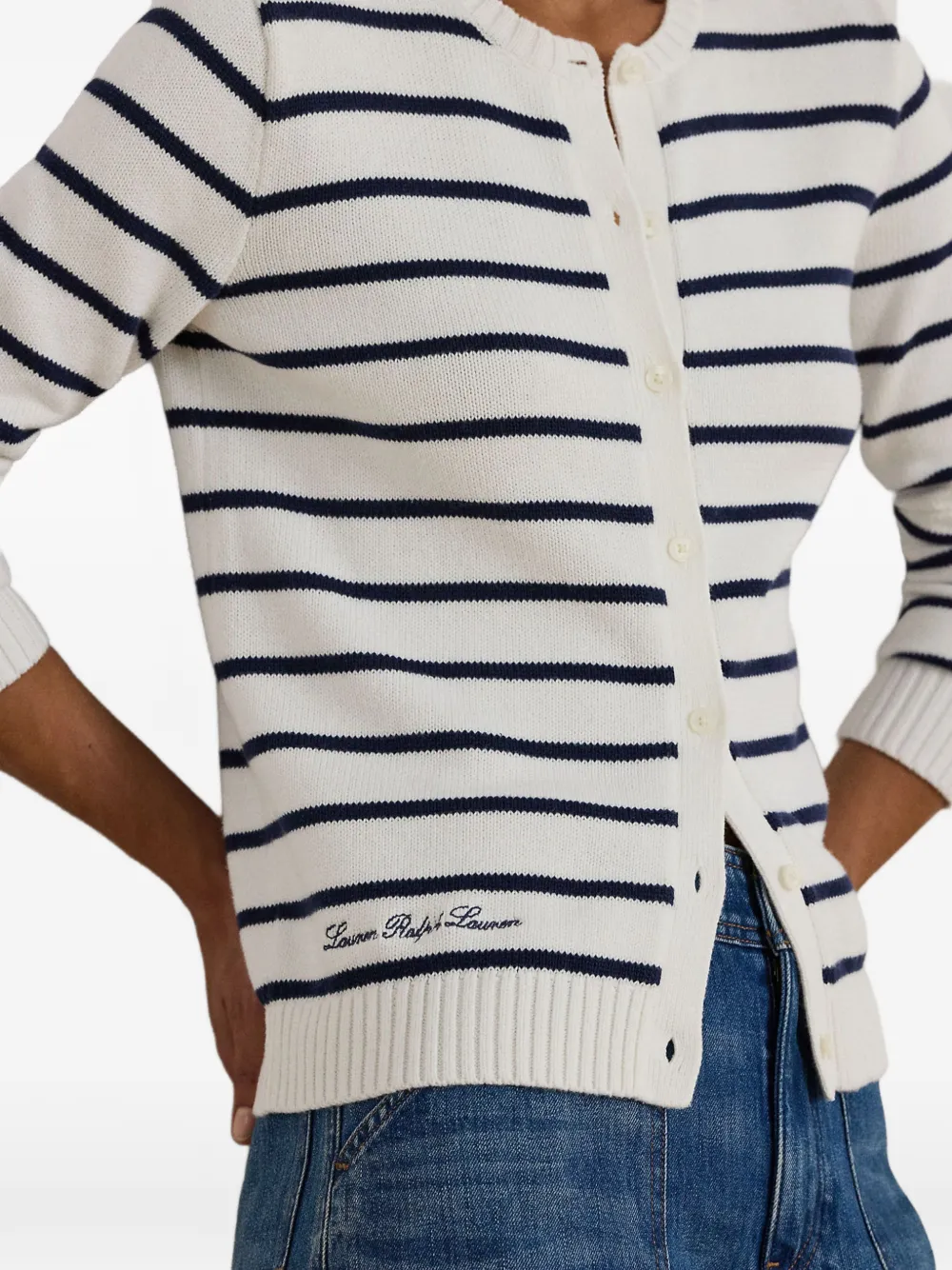 Lauren Ralph Lauren Gestreept vest Wit