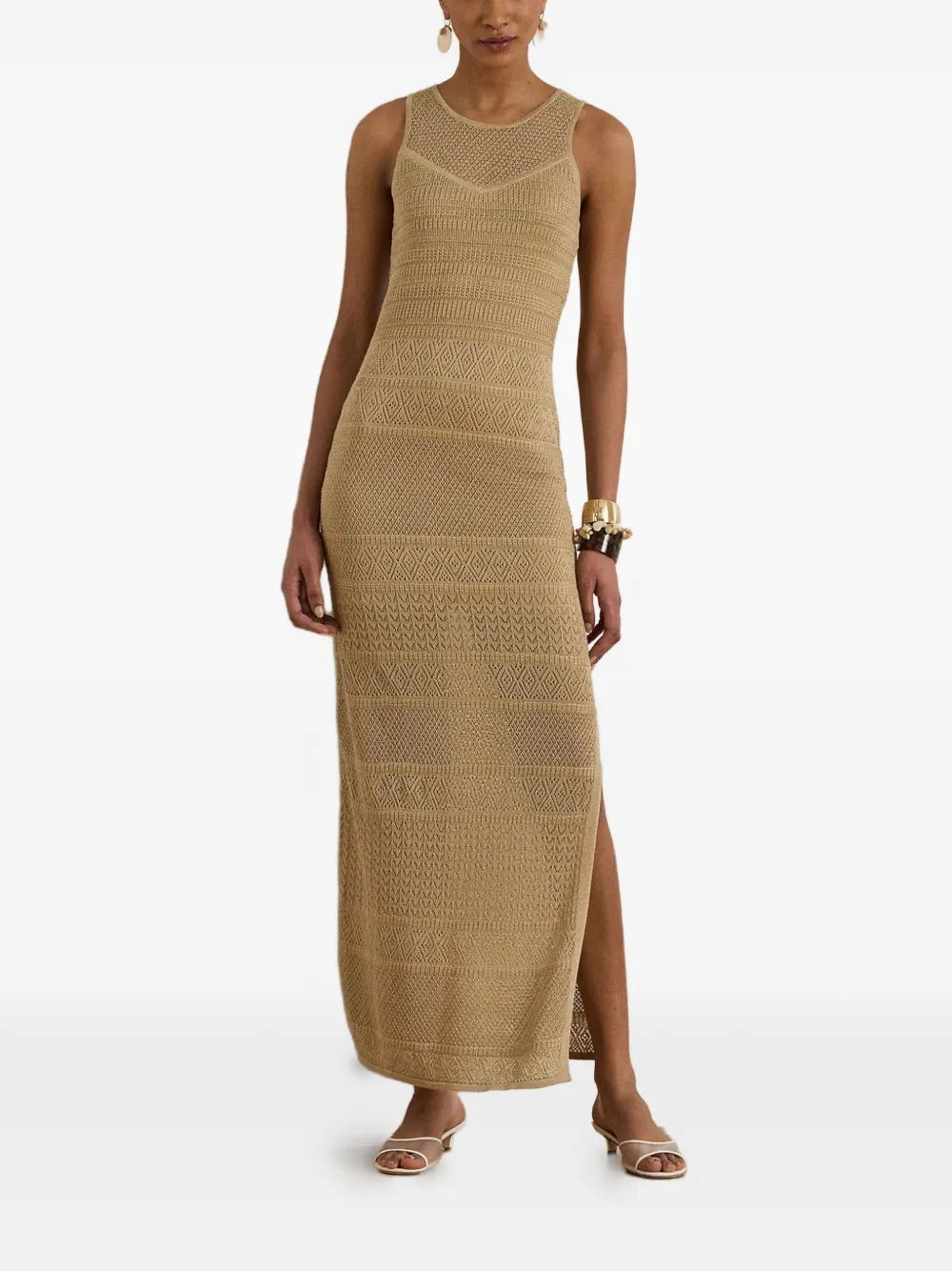 Lauren Ralph Lauren Gebreide jurk Beige
