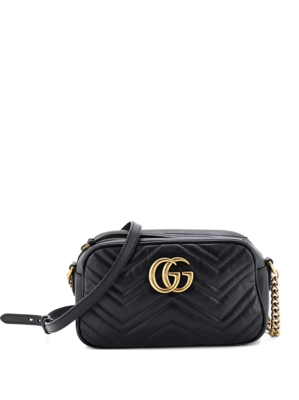 Gucci Pre-Owned GG Marmont Shoulder Bag Matelasse Leather Small crossbody bag - Nero