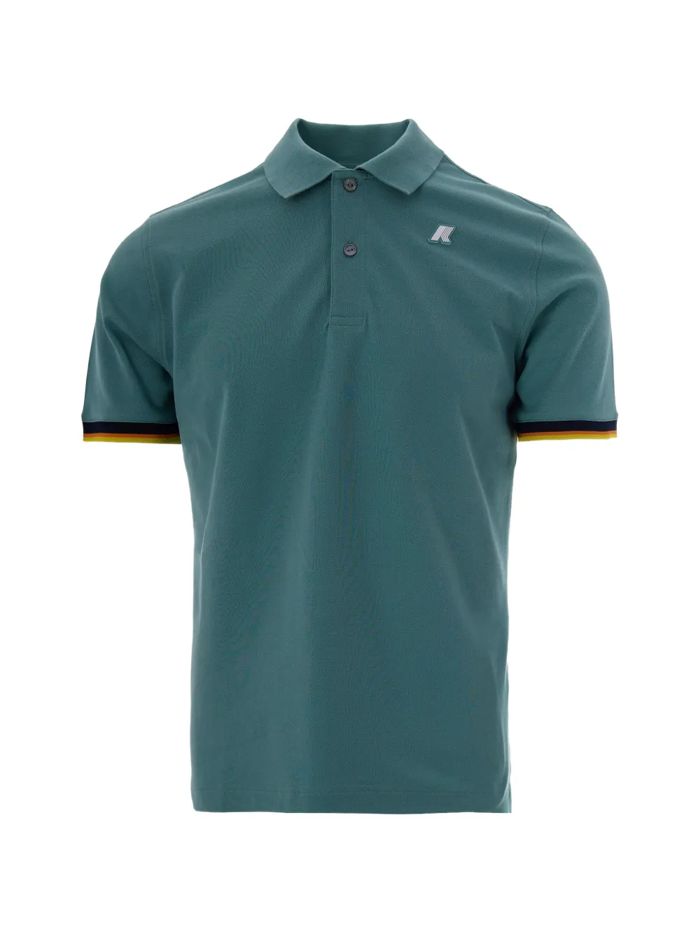 K-Way logo-patch polo shirt - Verde