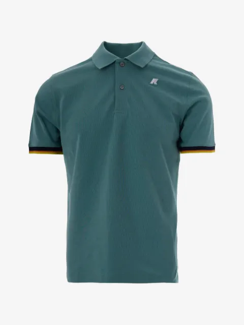 K-Way logo-patch polo shirt