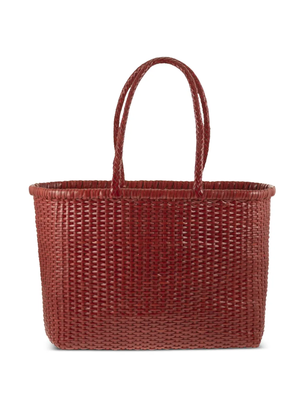 DRAGON DIFFUSION Weave woven-design shoulder bag - Rosso