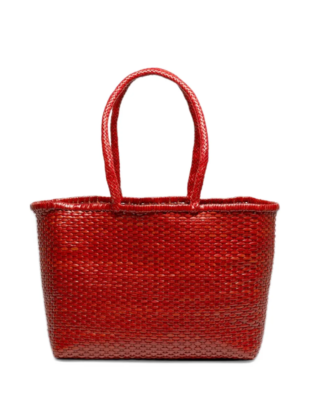 DRAGON DIFFUSION Weave woven-design shoulder bag - Rosso