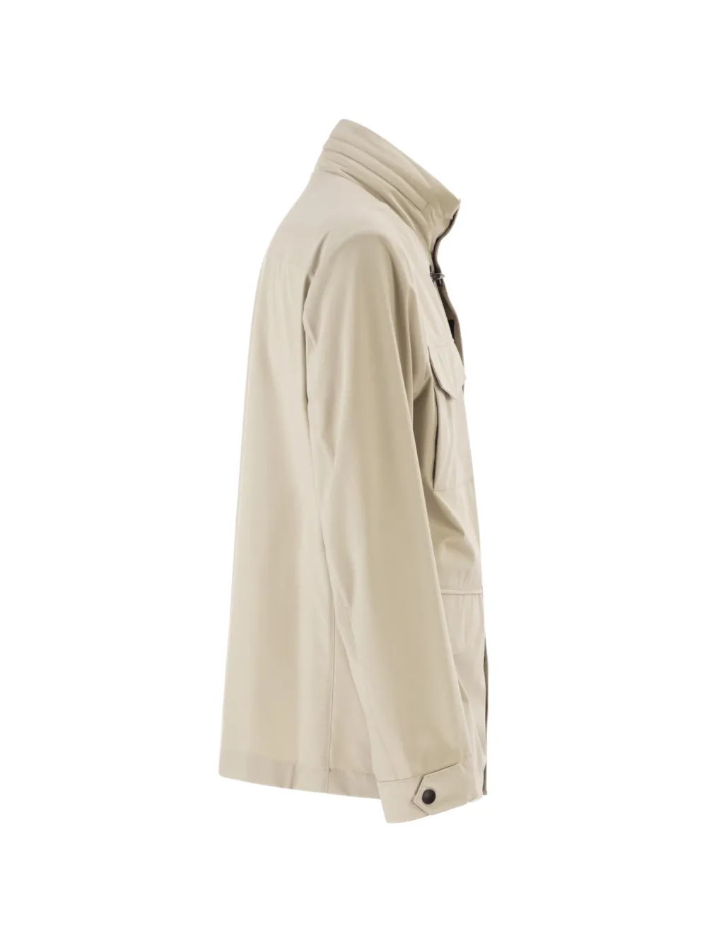 Fay Jack met afneembare capuchon en klepzak Beige