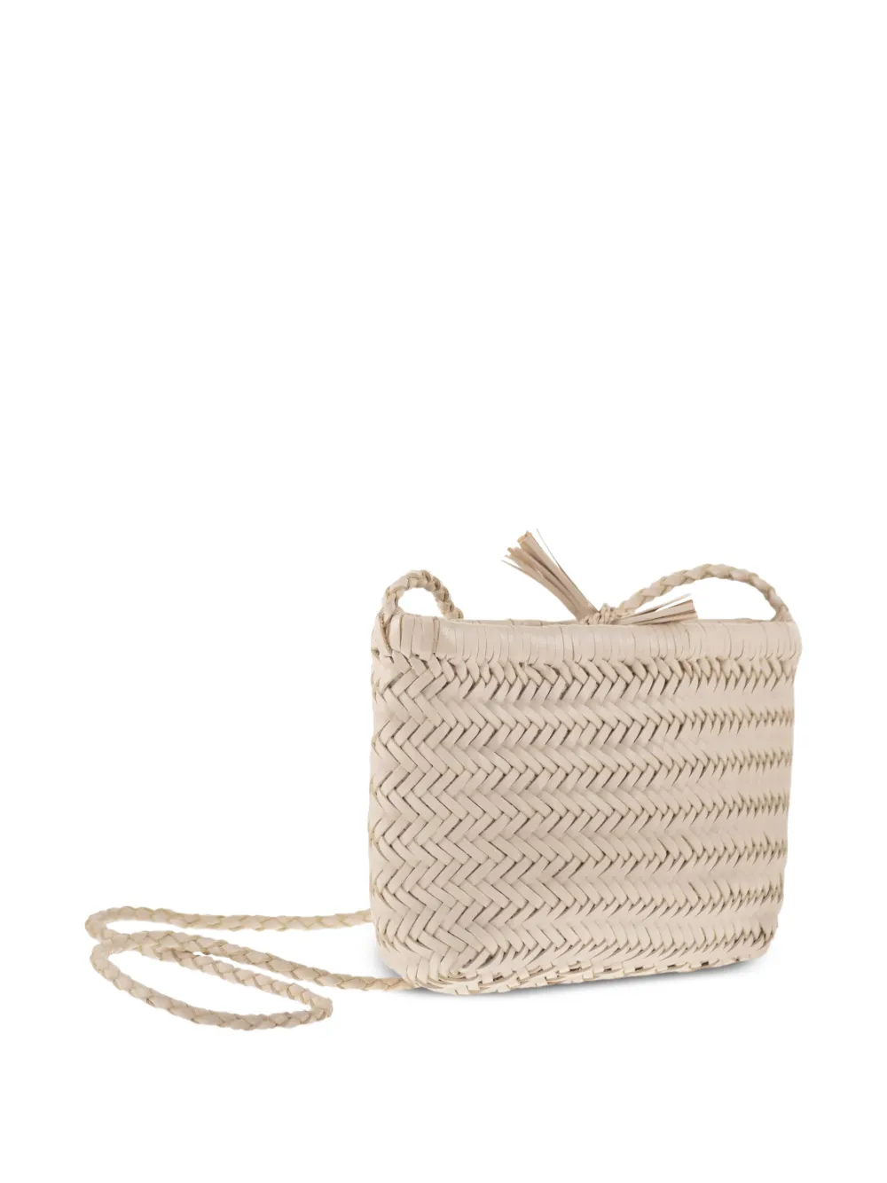  Dragon Minsu Leather Shoulder Bag - Neutrals 