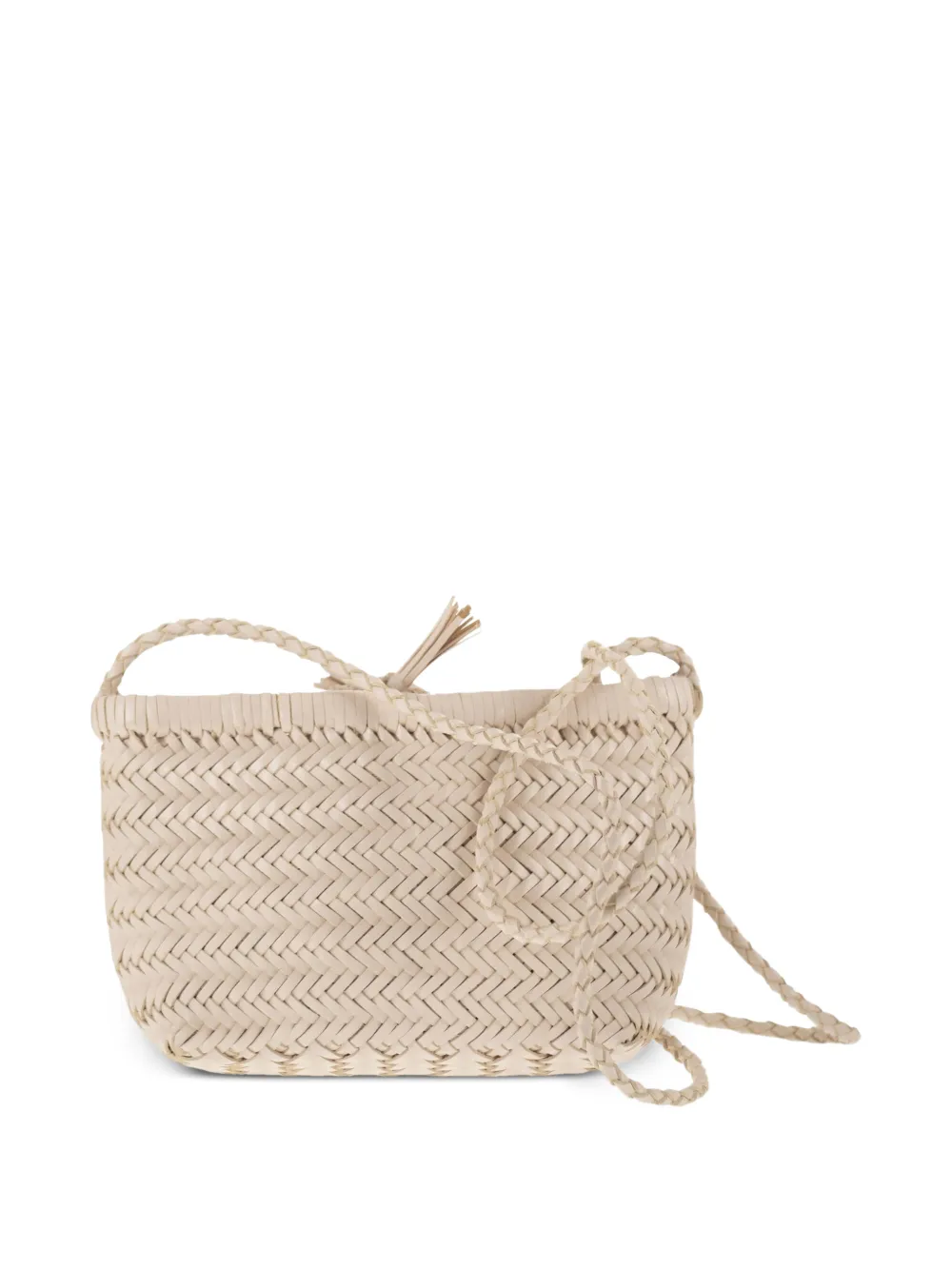  Dragon Minsu Leather Shoulder Bag - Neutrals 