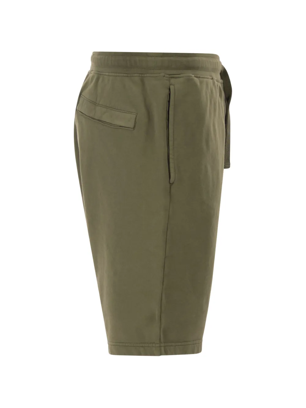 Stone Island Katoenen shorts met zak Groen