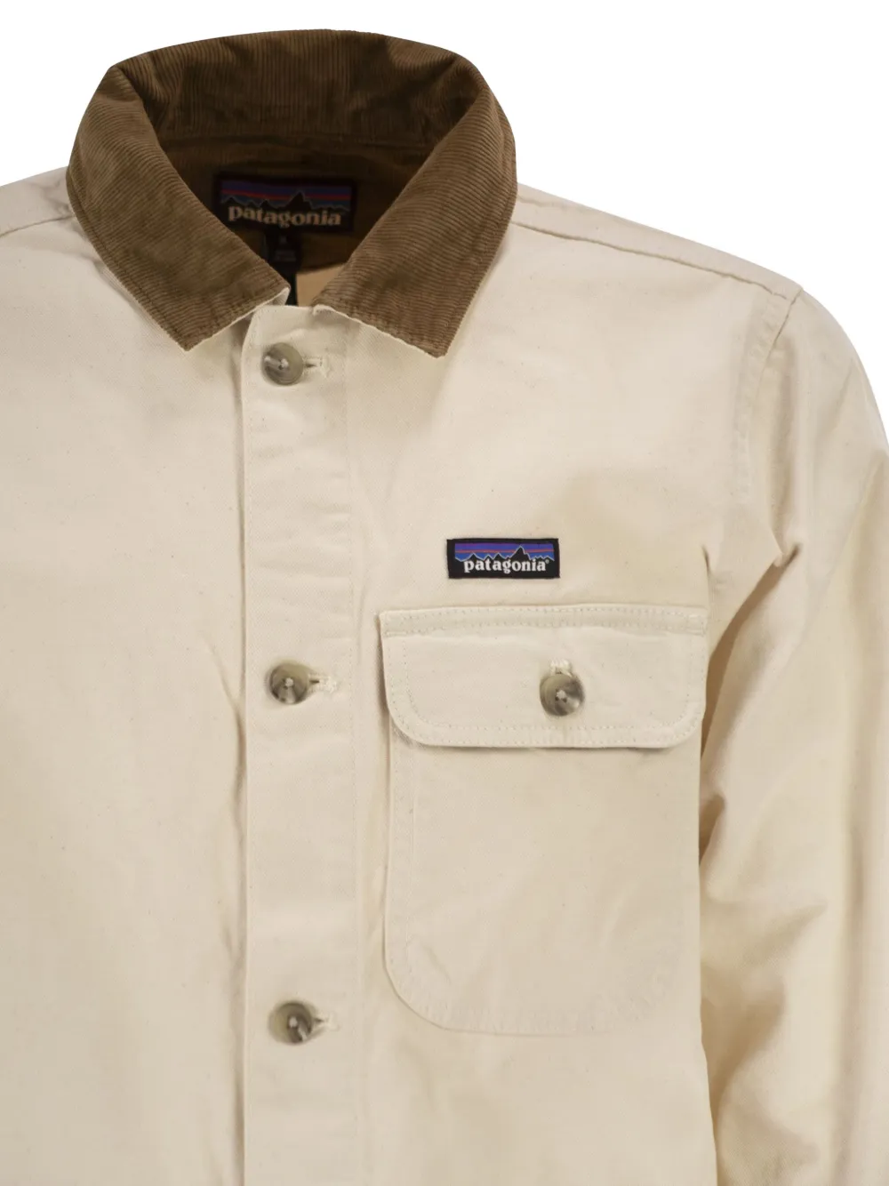 Patagonia Jack met ribfluwelen kraag Beige
