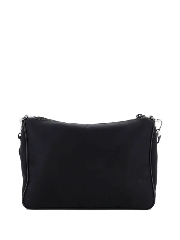 Prada Pre-Owned Re-Edition 2000 Double Zip Shoulder Bag Tessuto