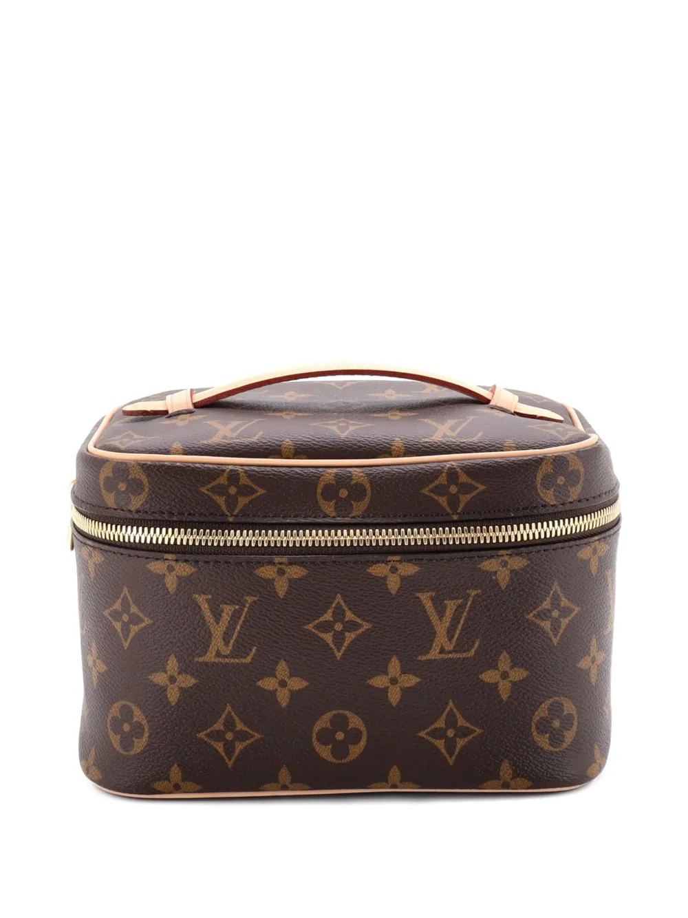 Louis Vuitton Pre-Owned Pouch Nice Vanity mini in tela con monogramma - Marrone