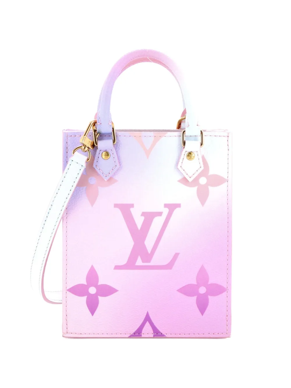 Louis Vuitton Pre-Owned Borsa a tracolla Petit Sac Plat Spring in the City in tela Monogram Giant - Multicolore