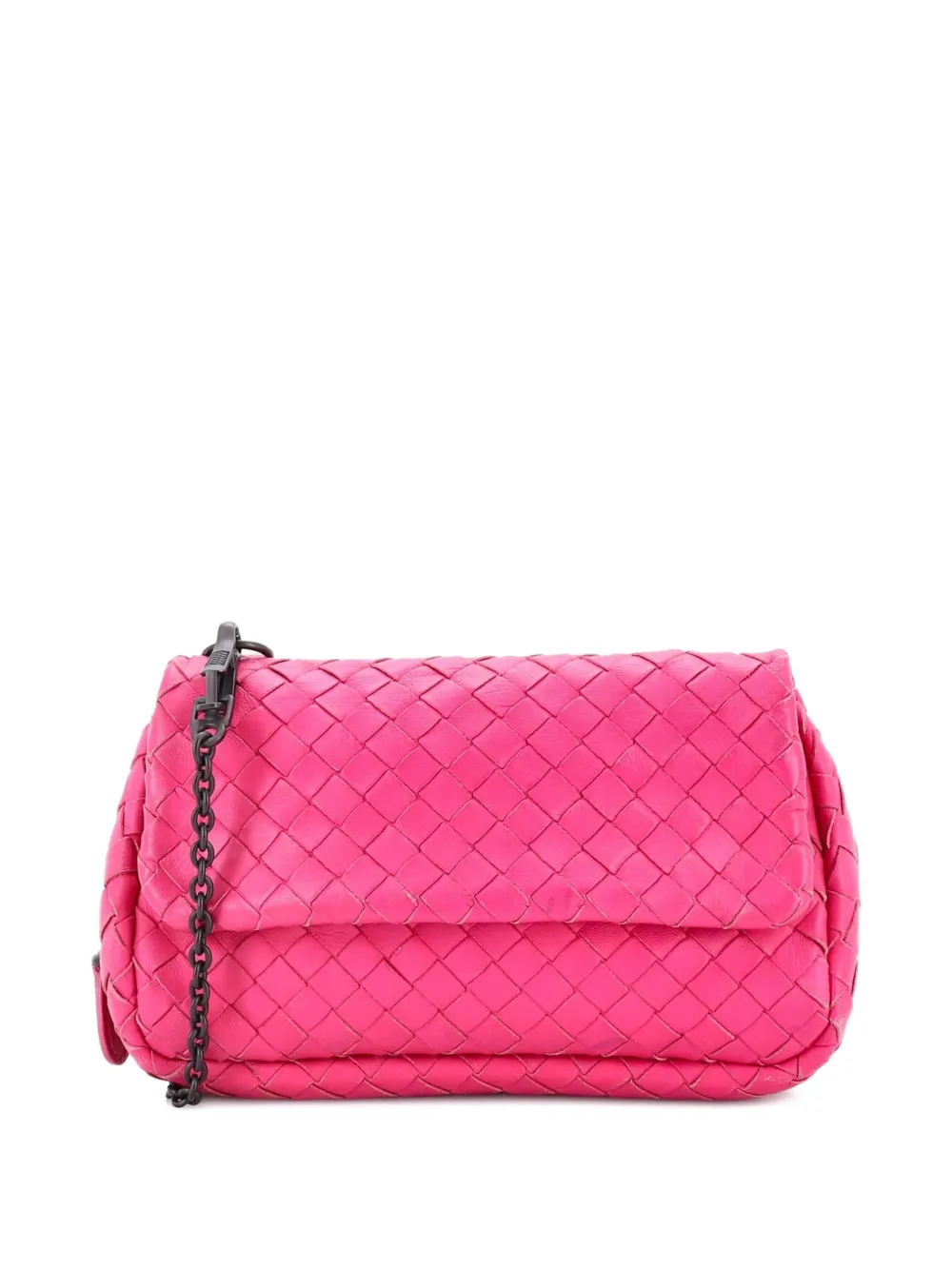 Bottega Veneta Pre-Owned Expandable Chain Intrecciato Nappa Small crossbody bag - Rosa
