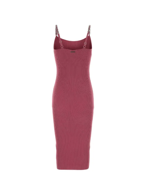 Michael Michael Kors chain-strap Midi Dress | Pink | FARFETCH GE