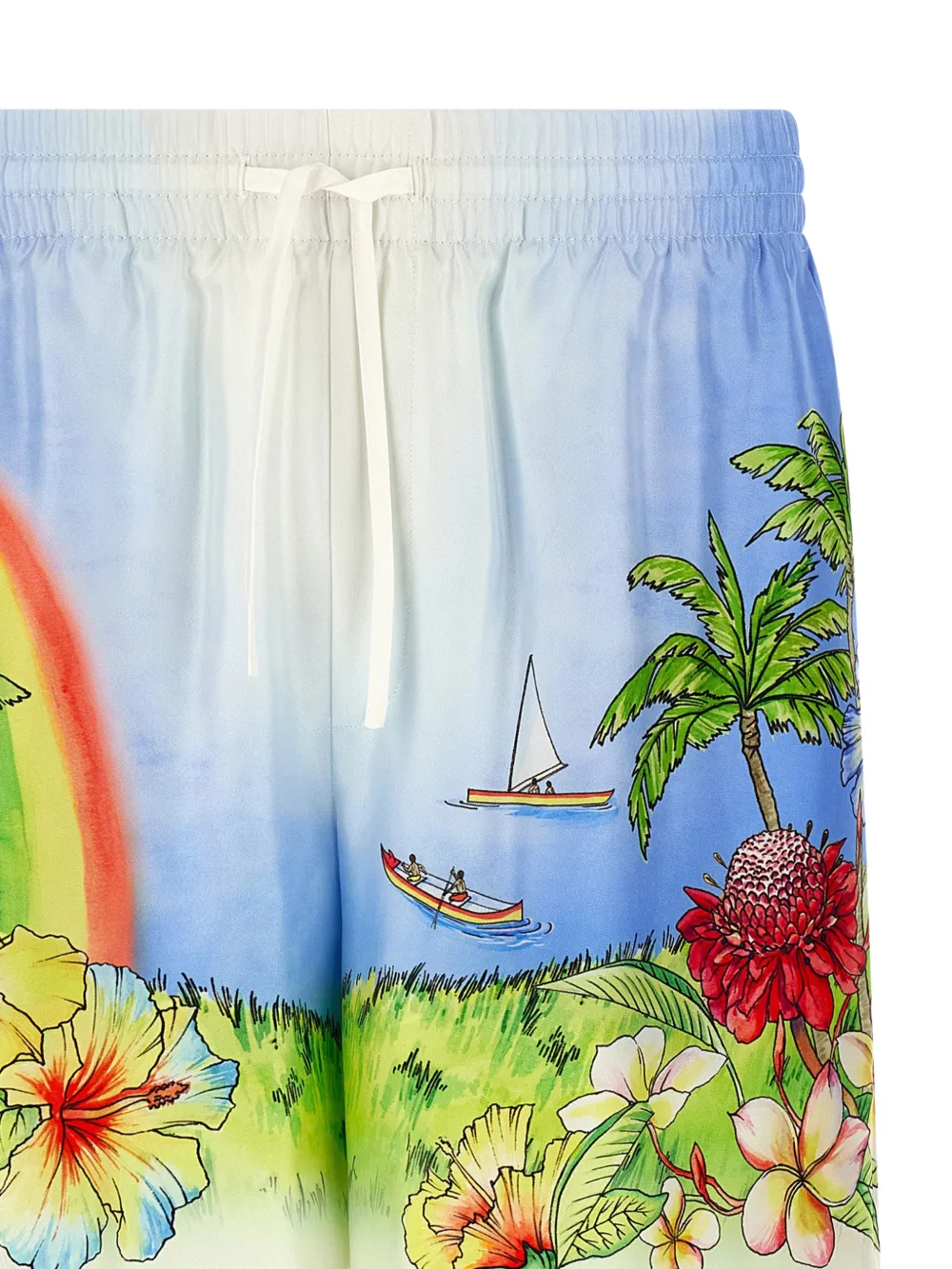 Casablanca Aloha shorts met print Wit