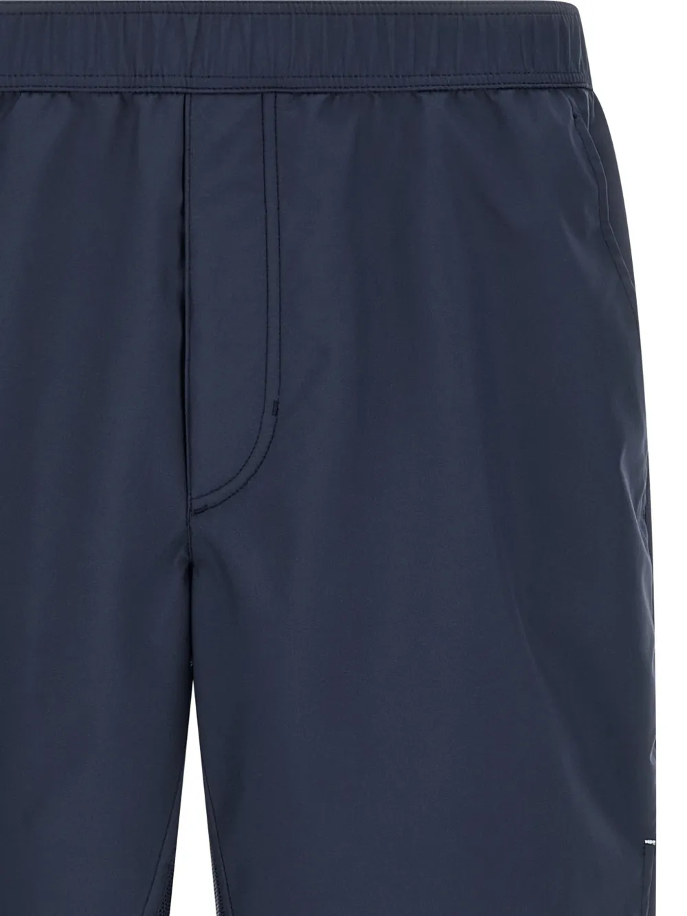 Brunello Cucinelli Bermuda shorts met contrasterend borduurwerk Blauw