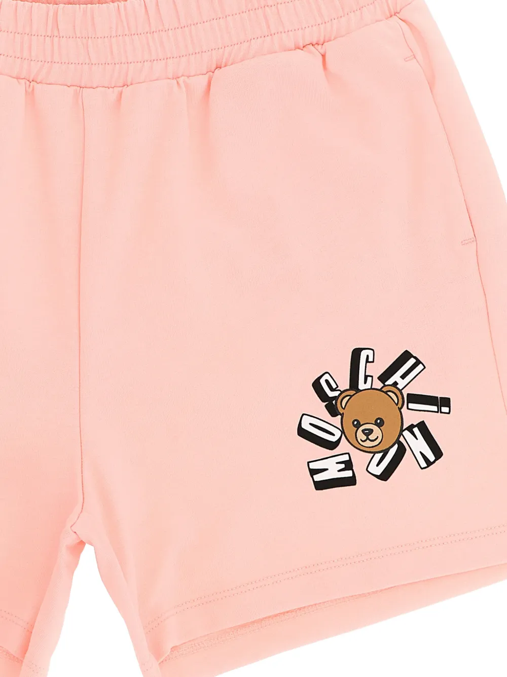  Moschino Kids Teddy-bear-print Shorts - Pink 