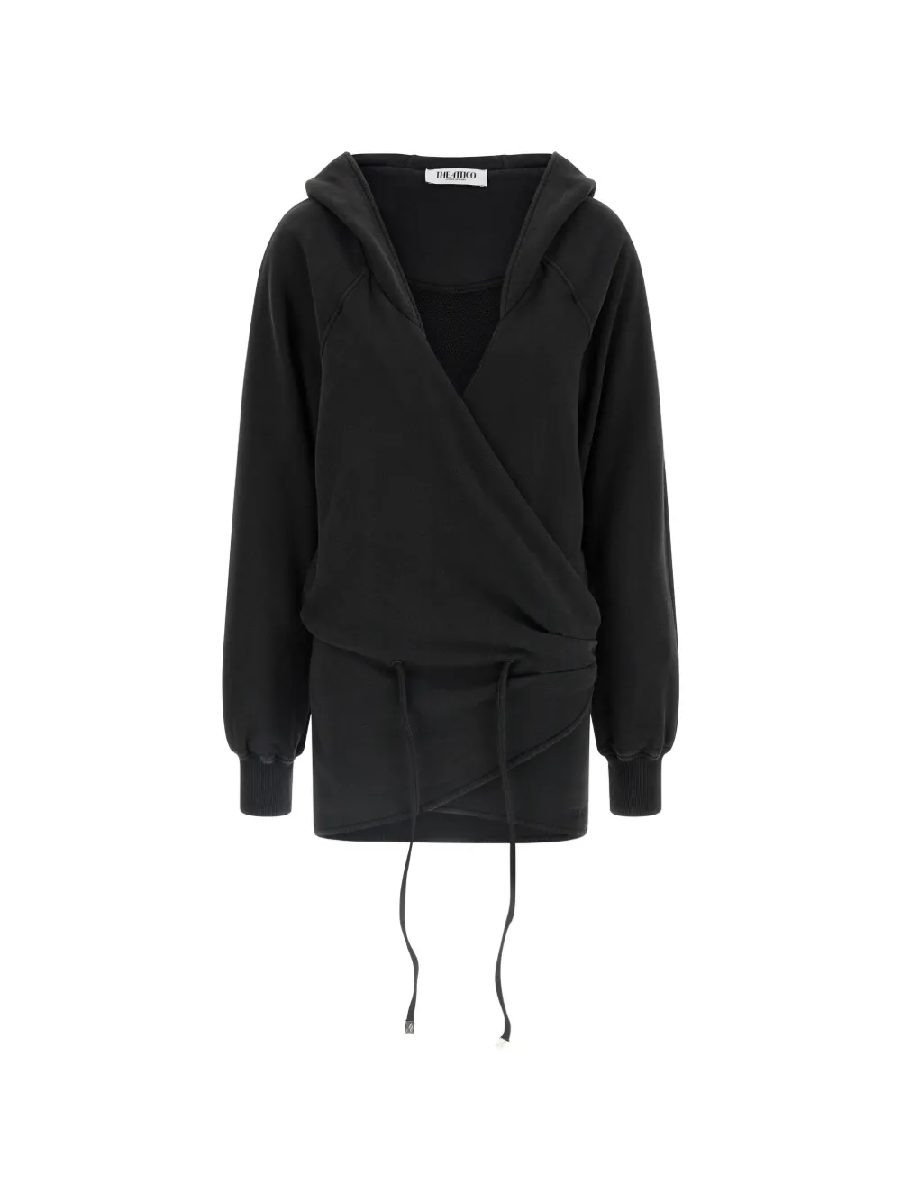 The Attico hooded dress - Black