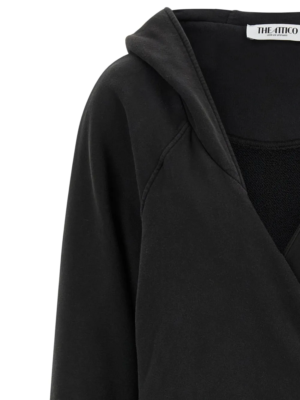 The Attico Jurk met capuchon Zwart