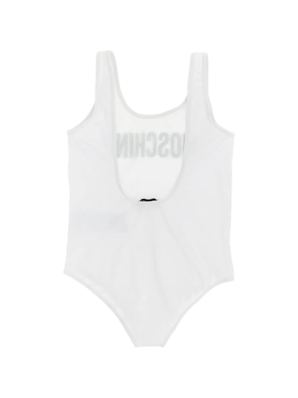 Moschino Kids Badpak met logo Wit