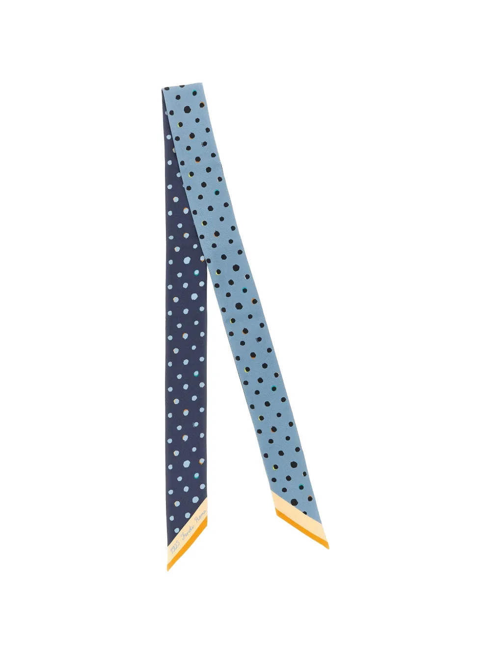 FENDI polka-dot-print scarf - Blu