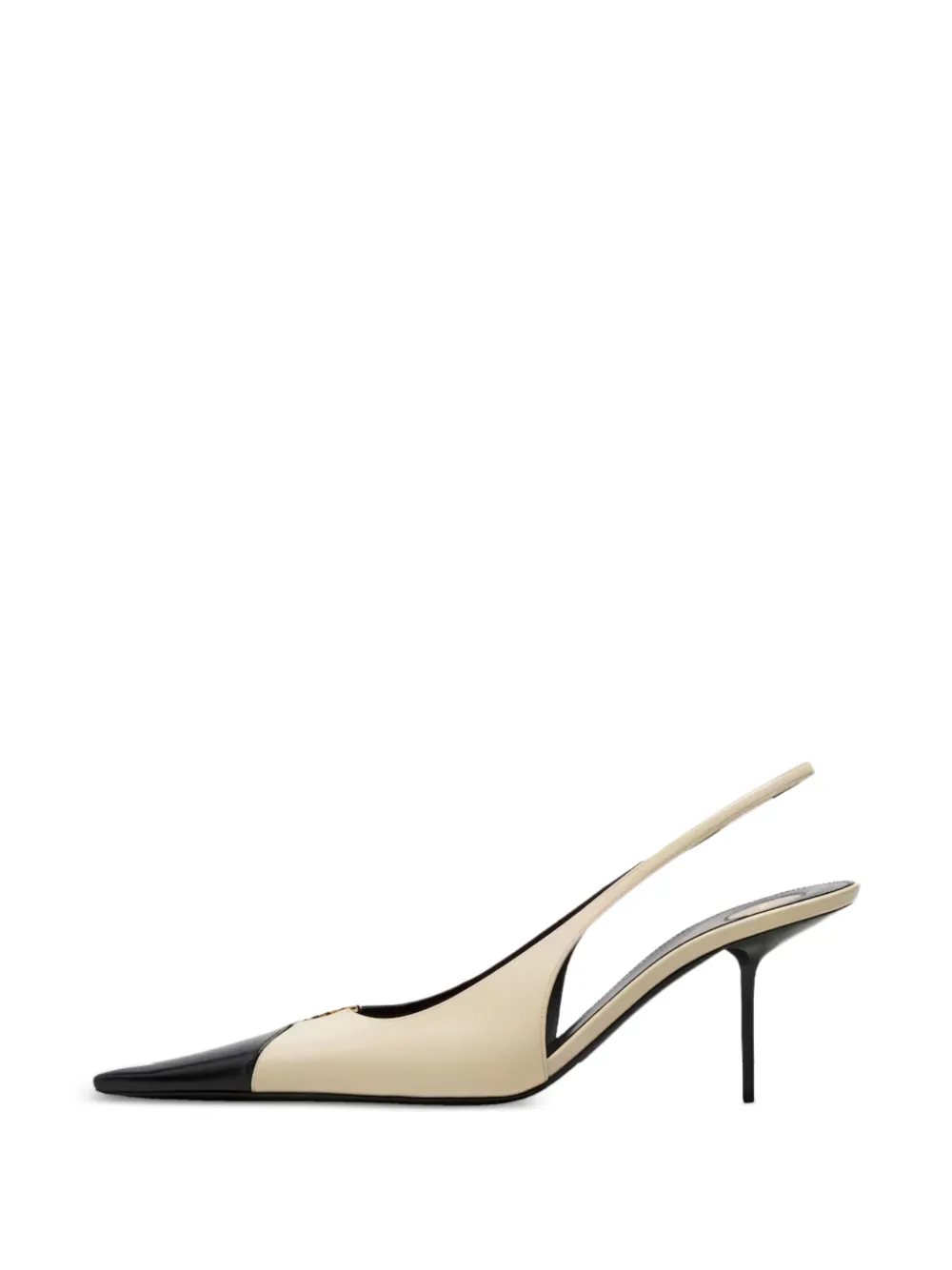 Saint Laurent Babylone Breteuil pumps met puntige neus Beige