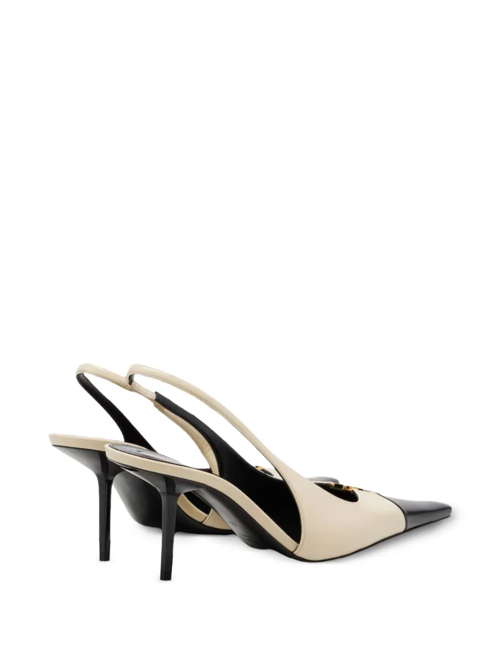 Saint Laurent Babylone Breteuil pumps met puntige neus Beige